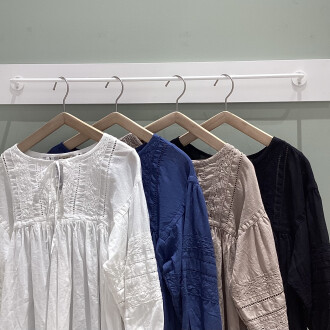 スキッパーレースブラウス