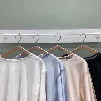 チュールレイヤードカットソー