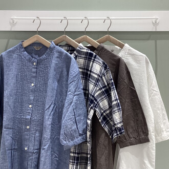 【クールコットン】クルーネックチュニック